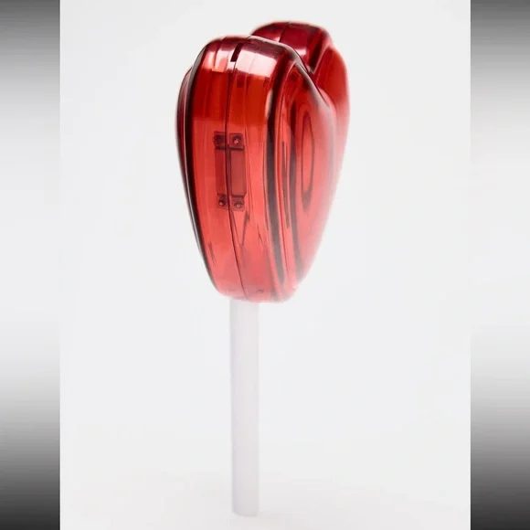 Zara heart lollipop box bag, red , Valentine’s Day